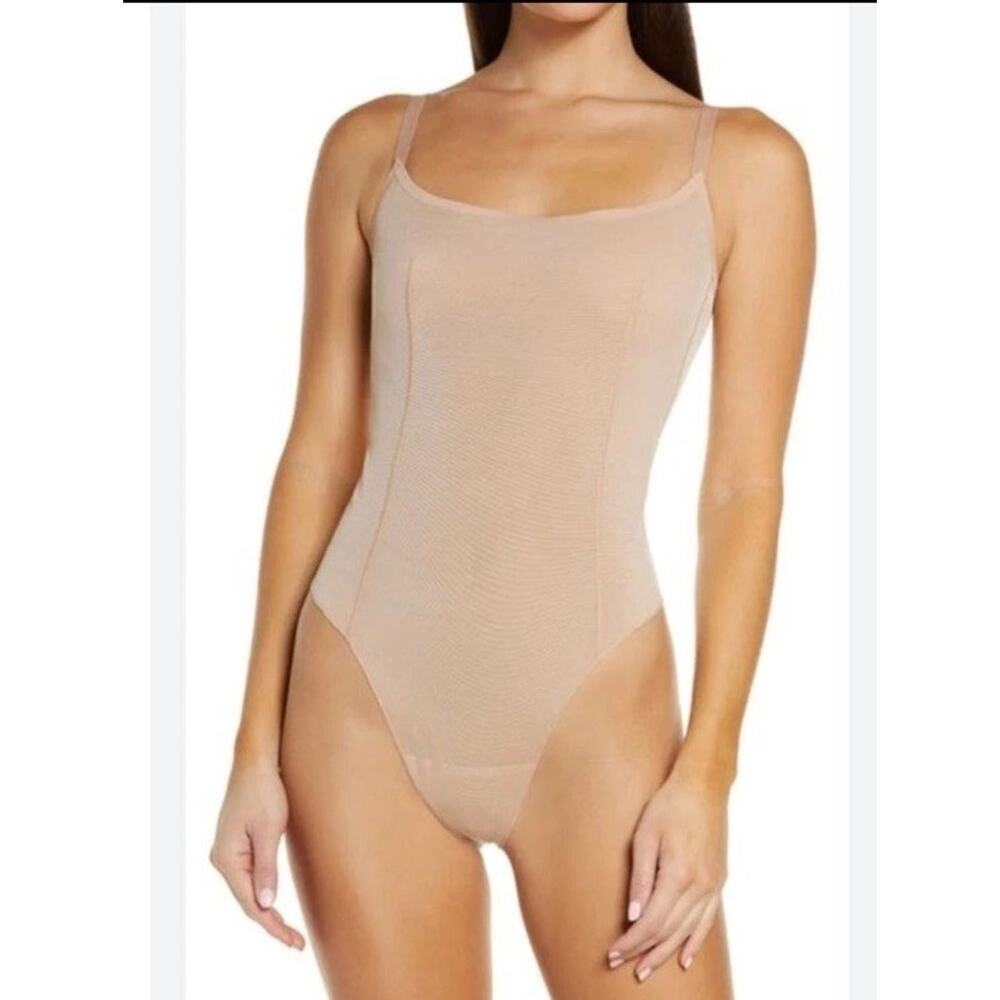 Skims Power Mesh Bodysuit SZ 3X in Brown NEW